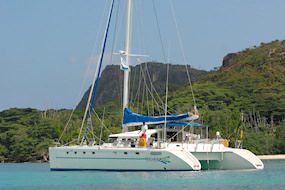 Turquoise, Dive 57'  Fountaine Pajot - 17m50