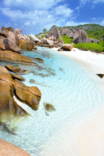 Beach Seychelles Granitics islands